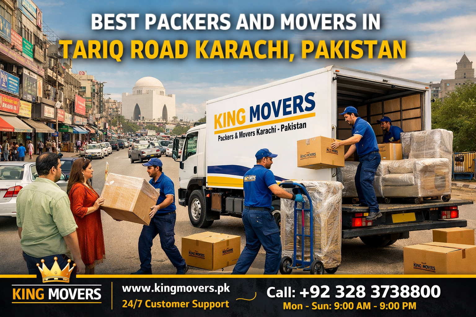 Best packers and movers in Tariq Road Karachi shifting service.