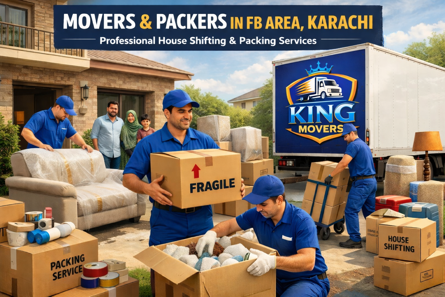Movers and Packers in FB Area Karachi Reliable Shifting Services
