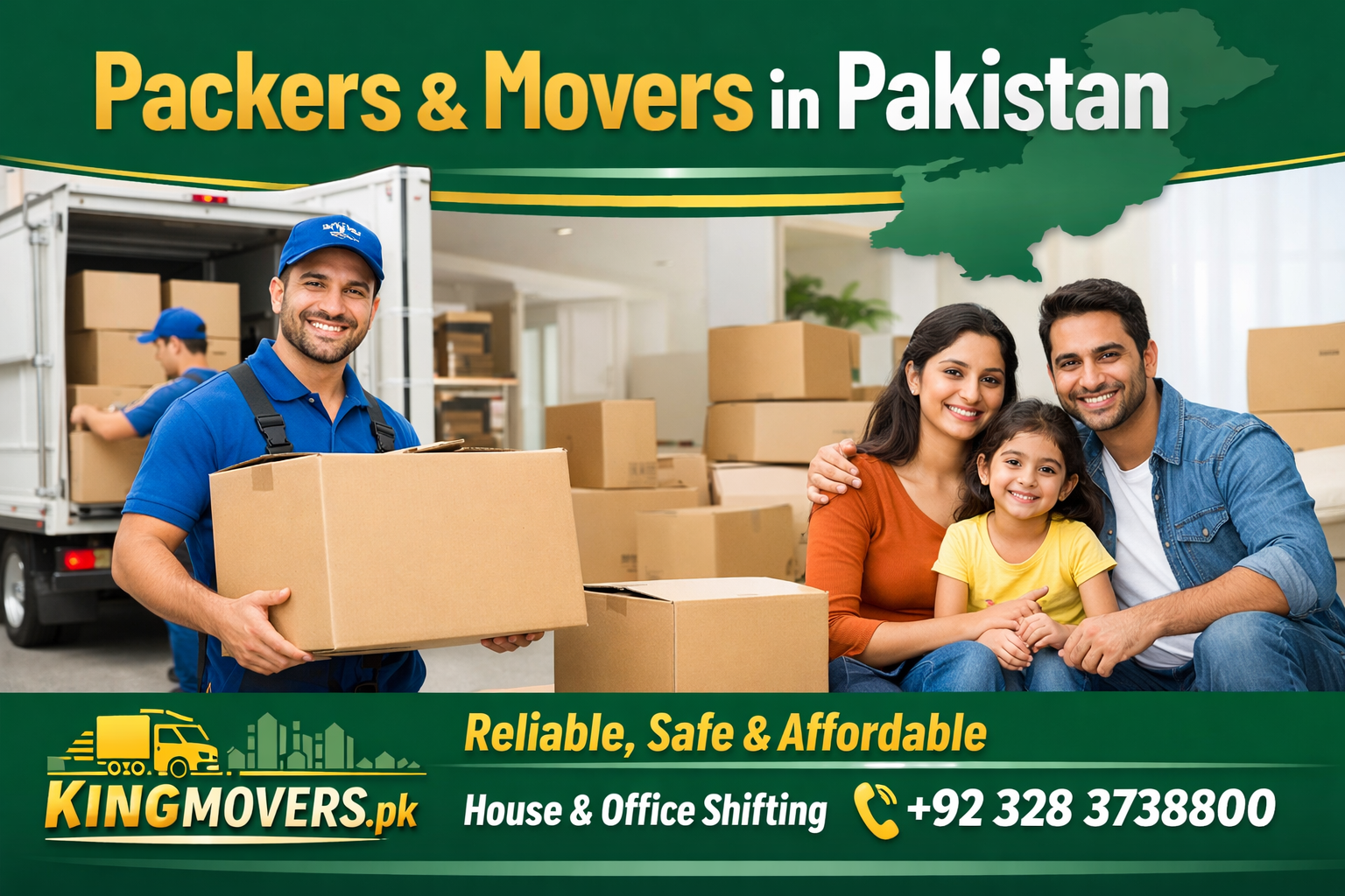 Packers and Movers in Pakistan House & Office Shifting Services Near Me Kingmovers.pk
