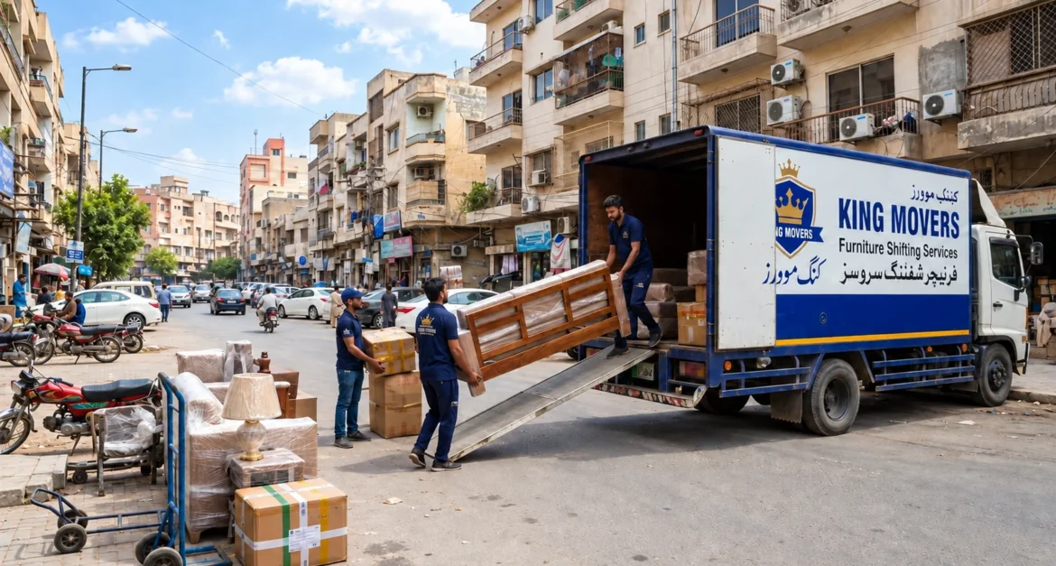 Furniture Shifting Services in Karachi – Careful Packing and Moving with King Movers